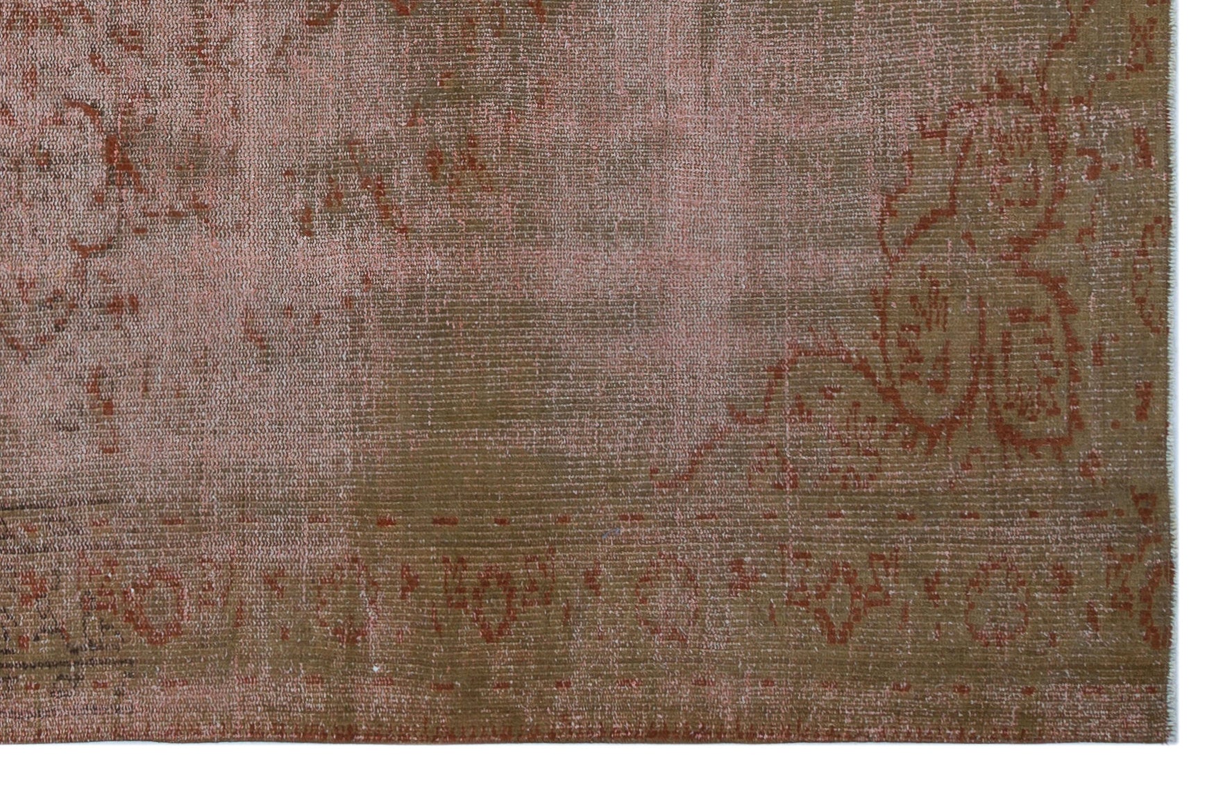 Atina Brown Vintage Wool Handmade Area Rug 5'3" x 8'1"
