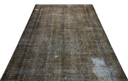 Atina Brown Vintage Wool Handmade Area Rug 5'8" x 9'4"