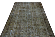 Atina Brown Vintage Wool Handmade Area Rug 5'4" x 8'5"
