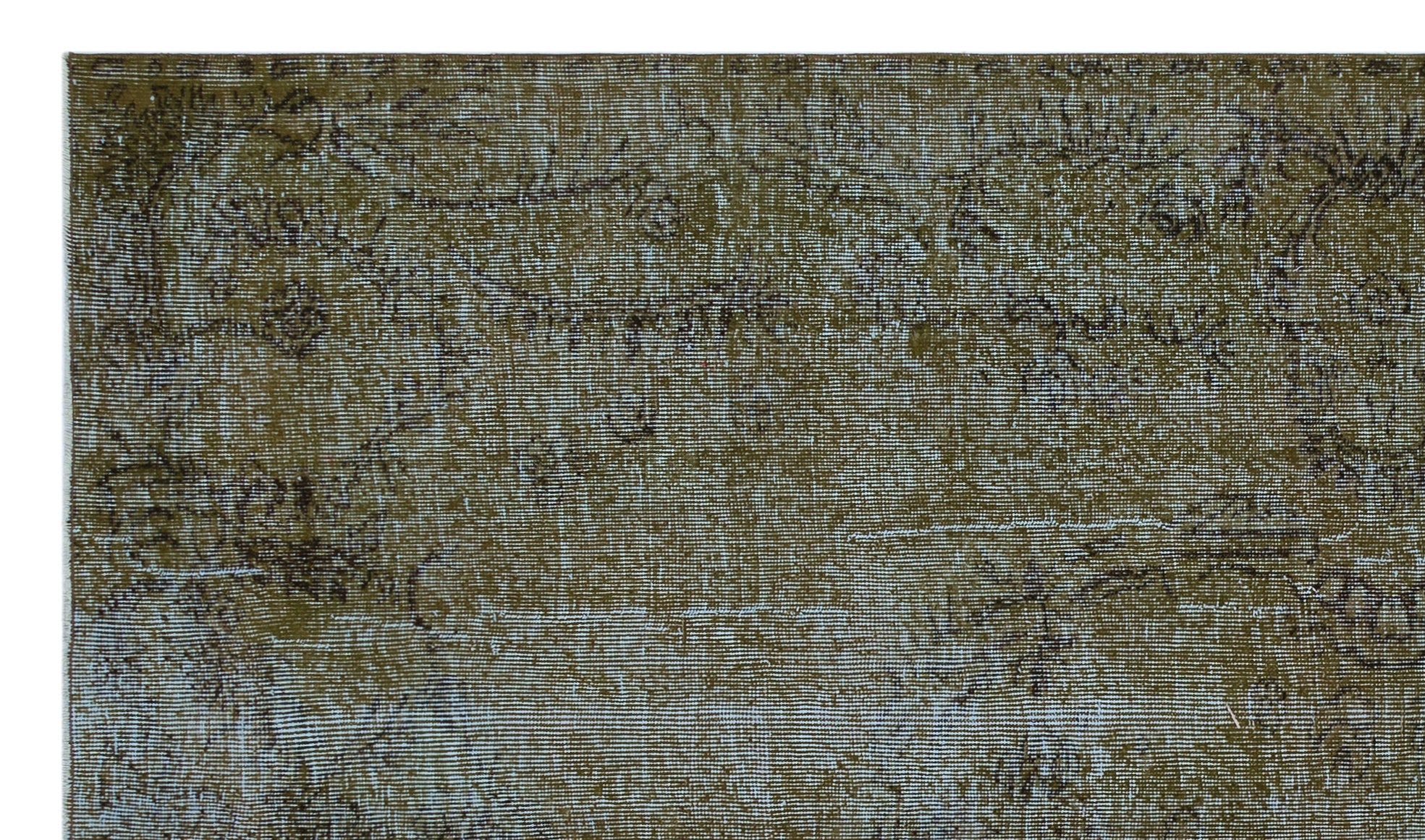 Atina Brown Vintage Wool Handmade Area Rug 5'2" x 9'0"