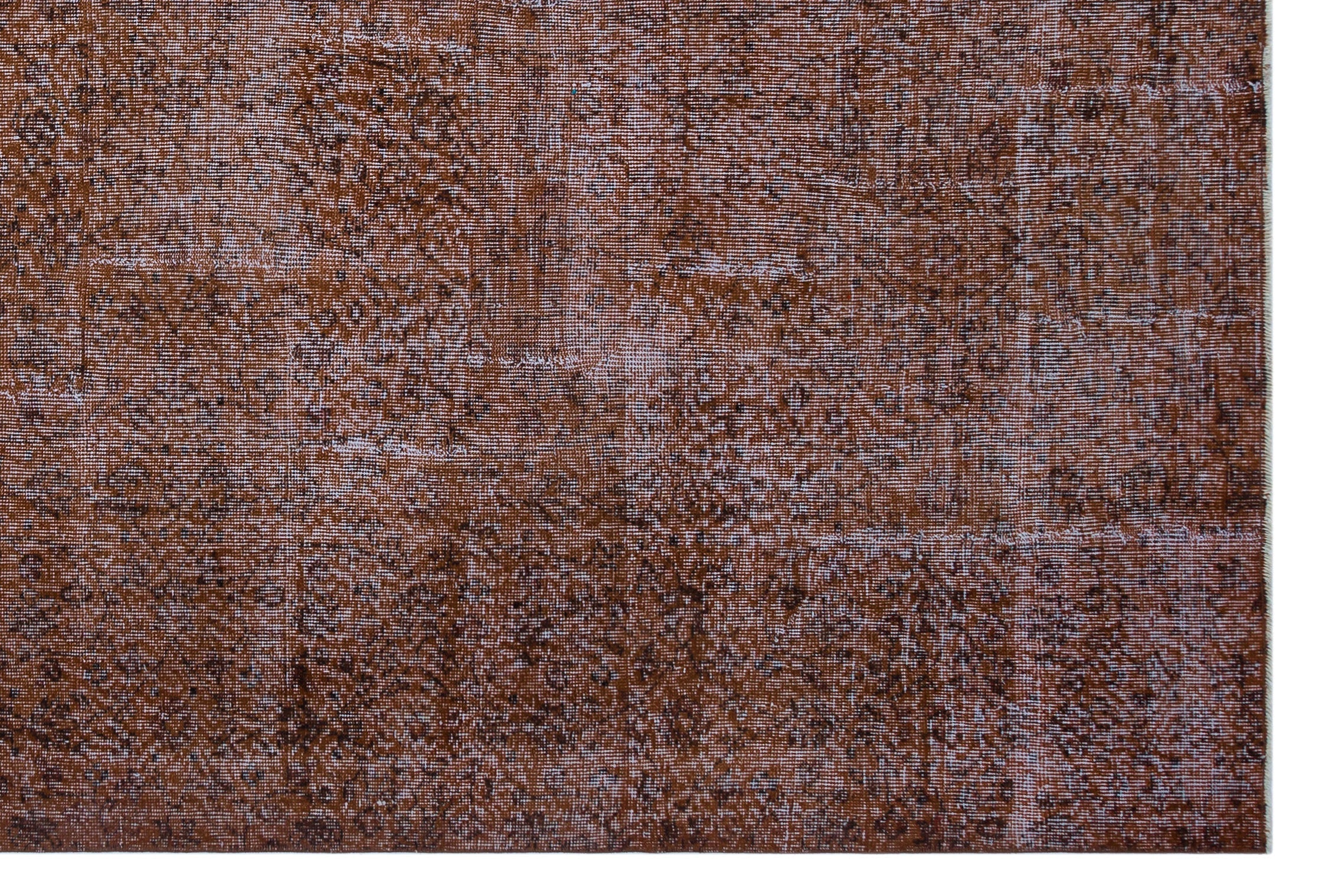 Atina Brown Vintage Wool Handmade Area Rug 6'11" x 10'4"