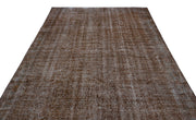 Atina Brown Vintage Wool Handmade Area Rug 7'1" x 11'0"