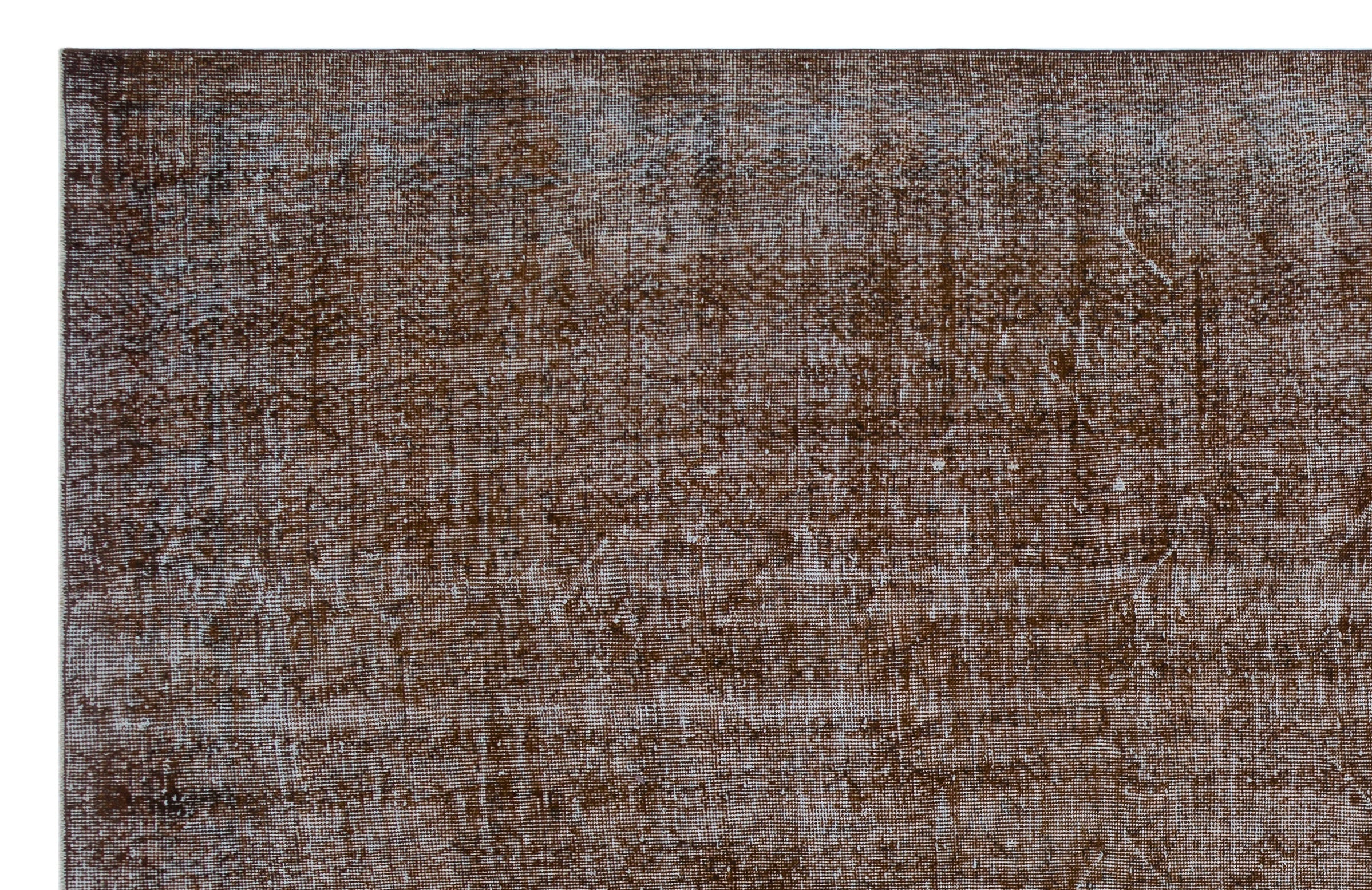 Atina Brown Vintage Wool Handmade Area Rug 7'1" x 11'0"