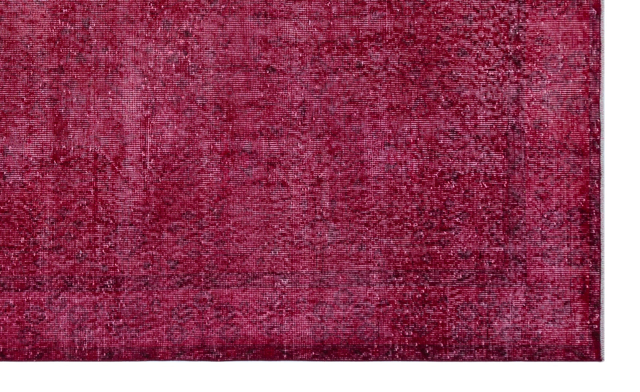 Atina Red Vintage Wool Handmade Area Rug 5'7" x 9'7"