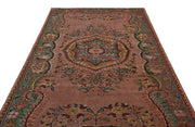 Atina Brown Vintage Wool Handmade Area Rug 6'1" x 9'11"