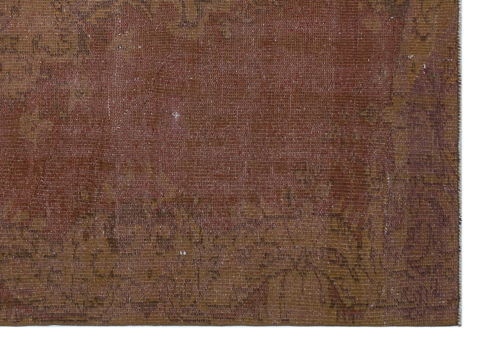Atina Brown Vintage Wool Handmade Area Rug 5'2" x 7'7"
