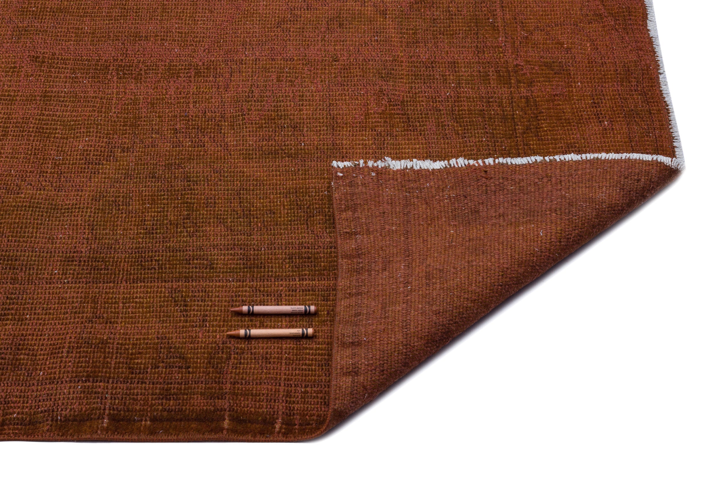 Atina Brown Vintage Wool Handmade Area Rug 5'10" x 9'11"