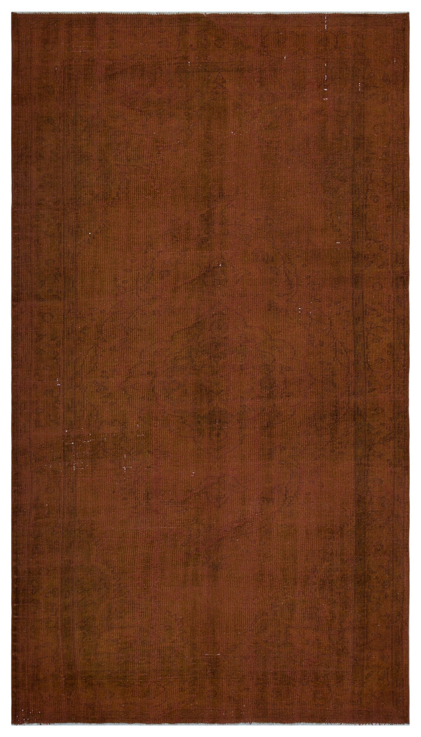 Atina Brown Vintage Wool Handmade Area Rug 5'10" x 9'11"