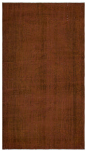 Atina Brown Vintage Wool Handmade Area Rug 5'10" x 9'11"