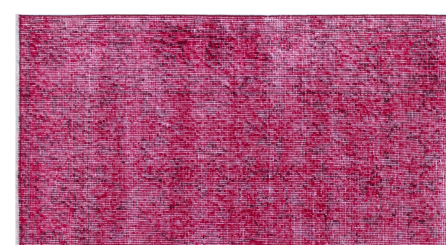 Atina Pink Vintage Wool Handmade Area Rug 3'8" x 6'9"