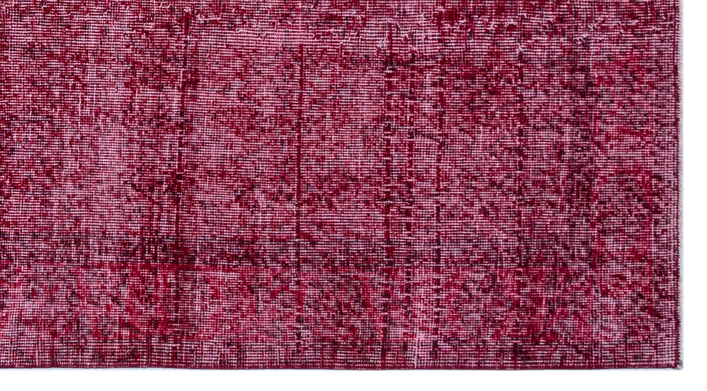 Atina Red Vintage Wool Handmade Area Rug 3'6" x 6'9"