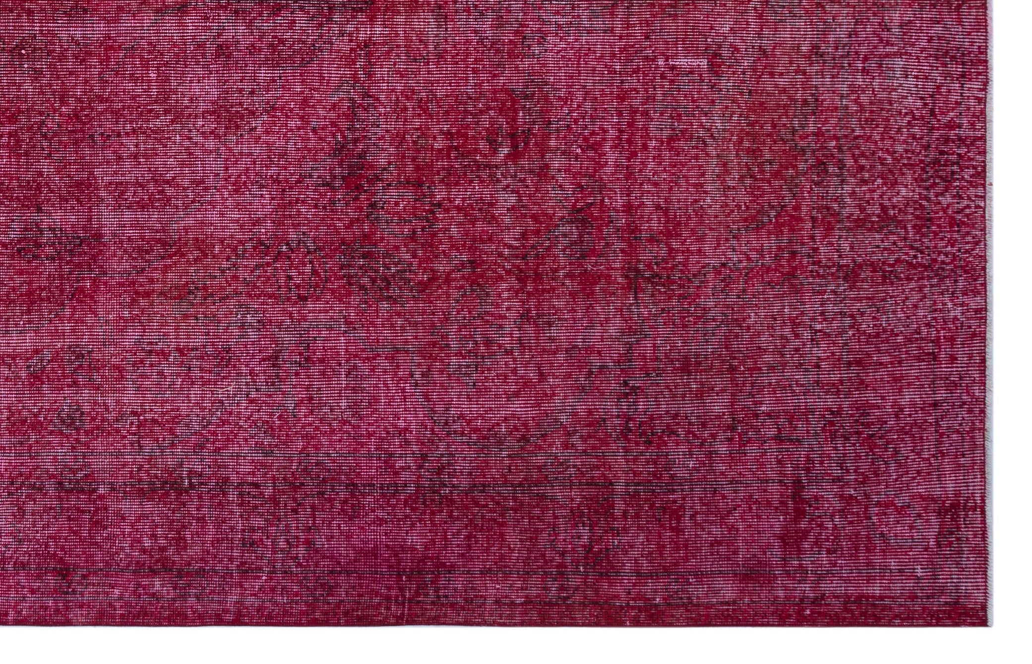 Atina Red Vintage Wool Handmade Area Rug 6'2" x 9'8"