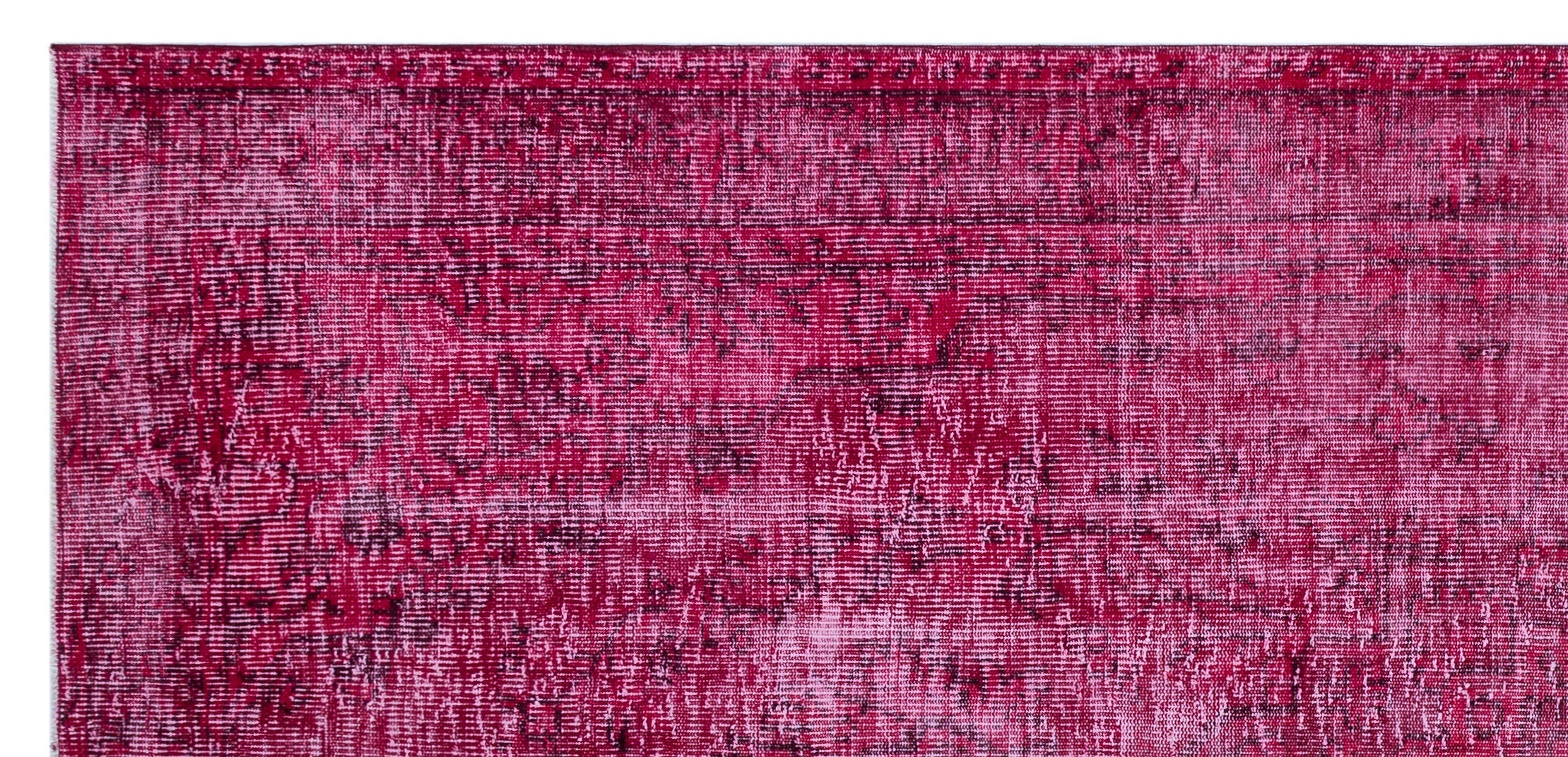 Atina Red Vintage Wool Handmade Area Rug 4'11" x 10'4"
