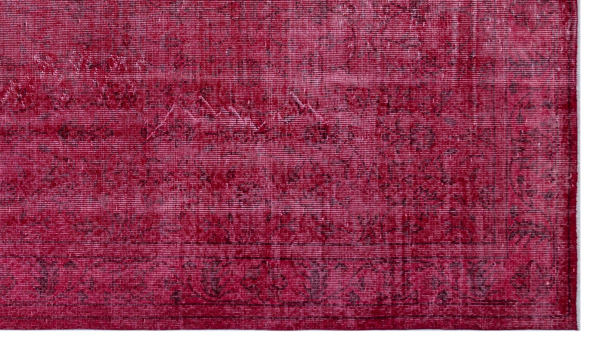 Atina Red Vintage Wool Handmade Area Rug 5'6" x 9'5"