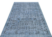 Atina Blue Vintage Wool Handmade Area Rug 5'1" x 8'6"