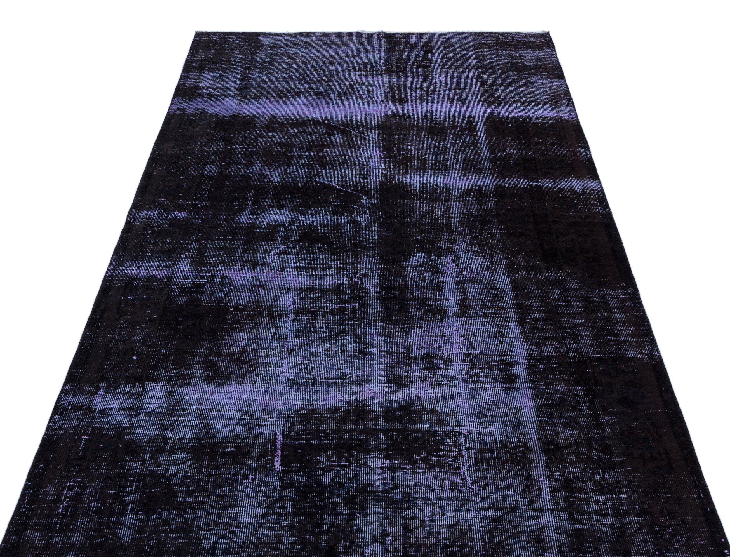 Atina Blue Vintage Wool Handmade Area Rug 4'6" x 8'1"