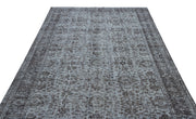 Atina Grey Vintage Wool Handmade Area Rug 6'2" x 9'4"