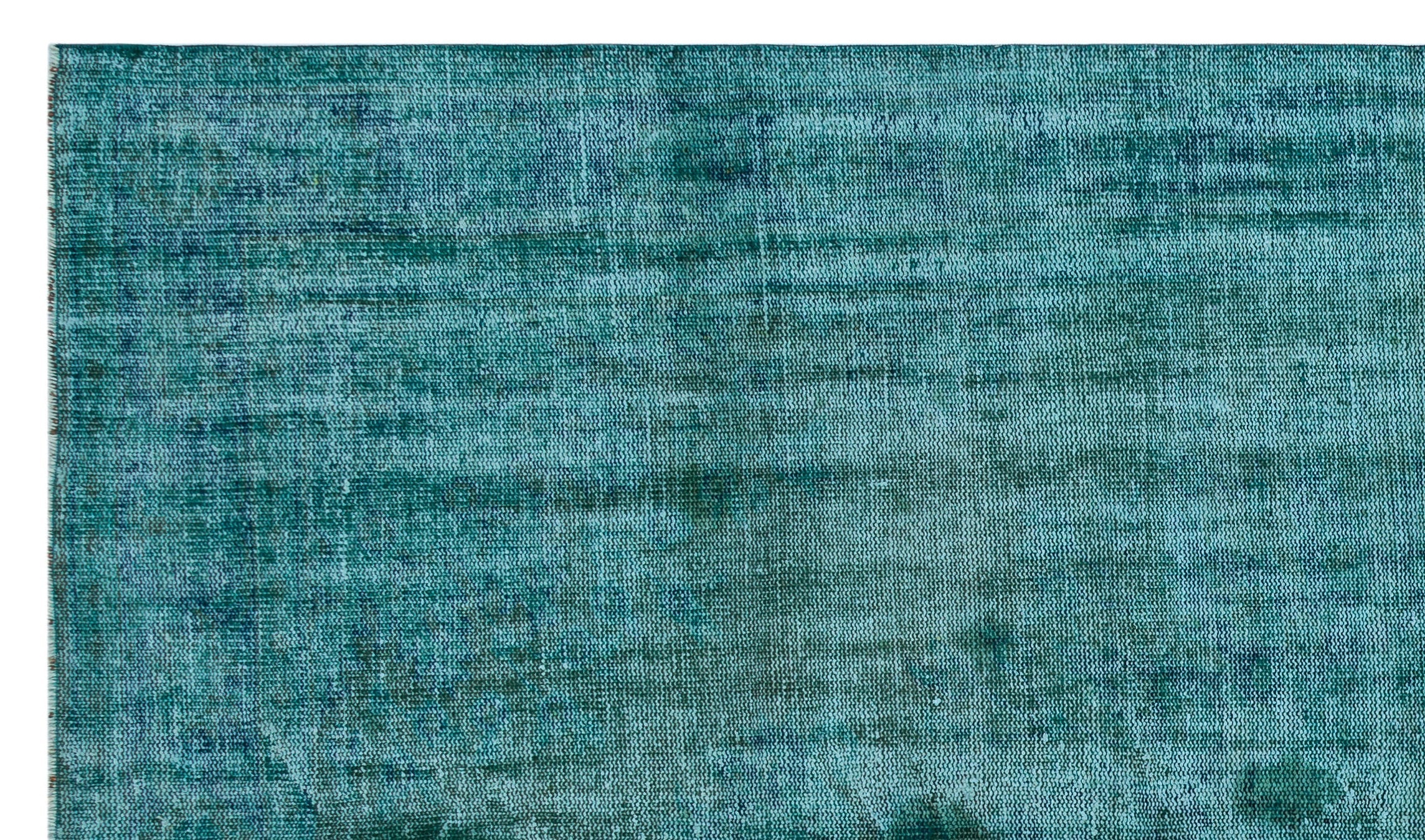 Atina Turquoise Vintage Wool Handmade Area Rug 6'4" x 10'6"