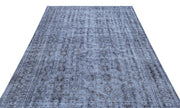 Atina Blue Vintage Wool Handmade Area Rug 6'3" x 9'3"