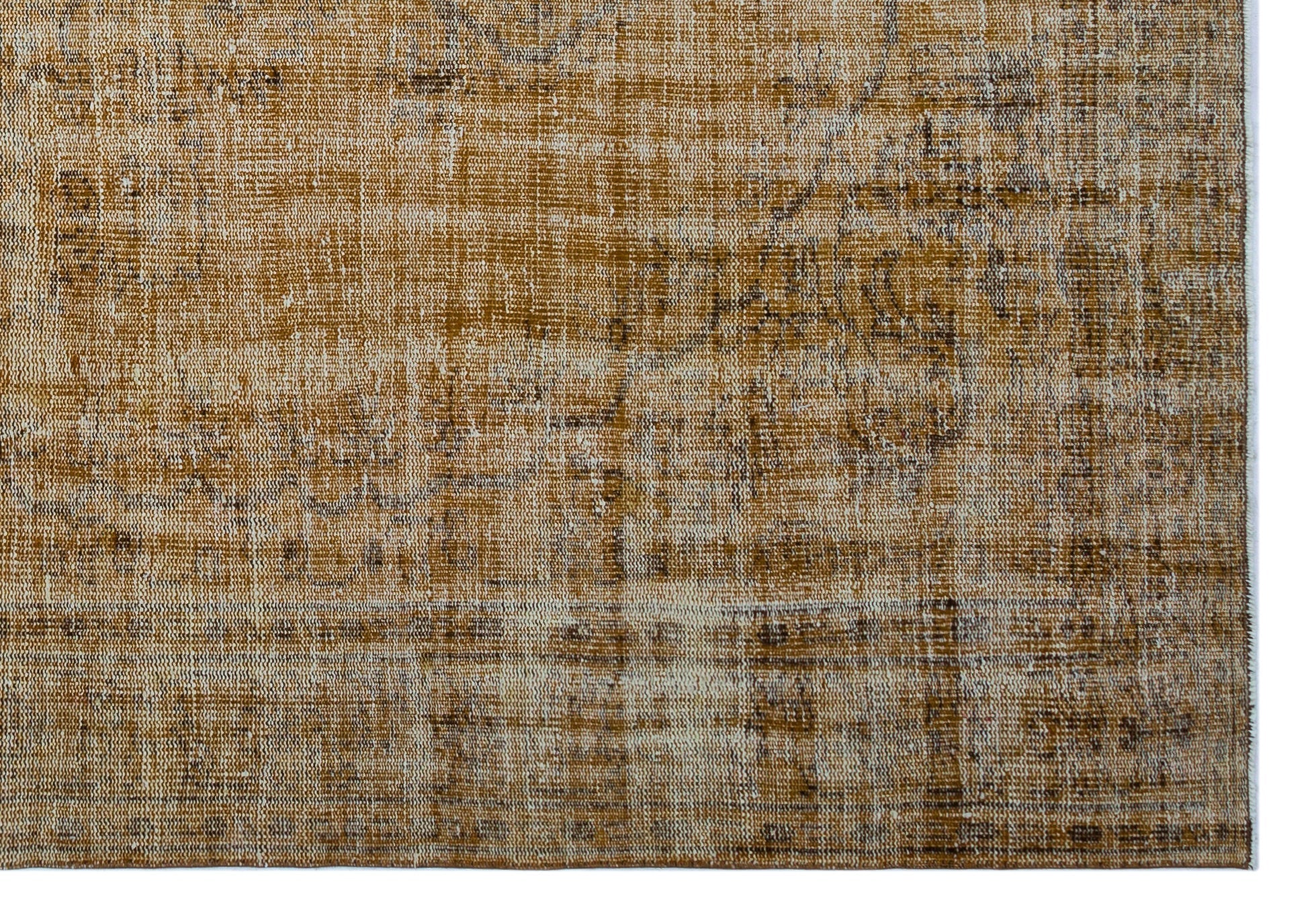 Atina Brown Vintage Wool Handmade Area Rug 6'0" x 9'3"