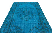 Atina Turquoise Vintage Wool Handmade Area Rug 6'3" x 10'0"
