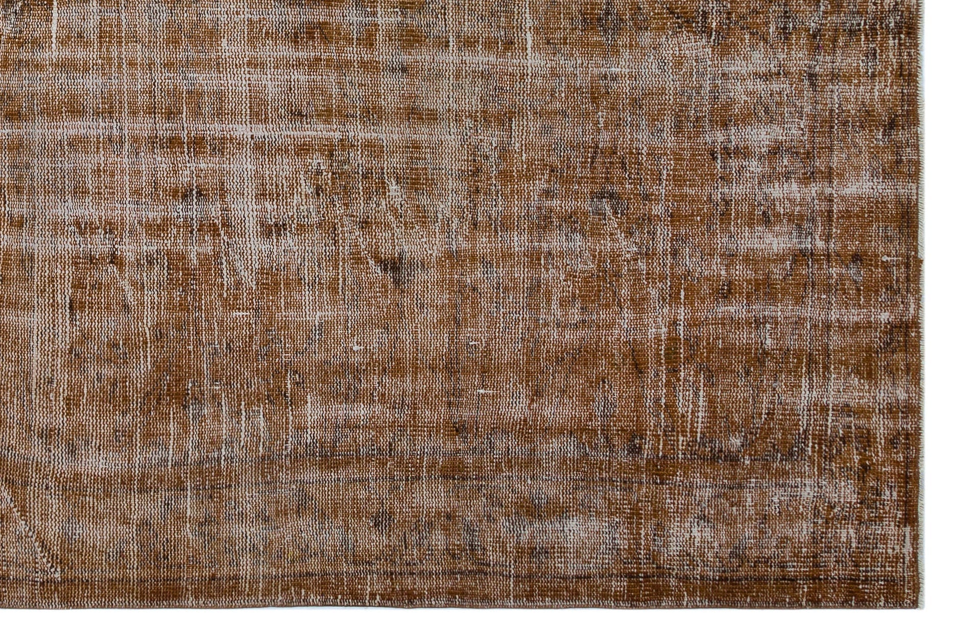 Atina Brown Vintage Wool Handmade Area Rug 5'9" x 8'8"