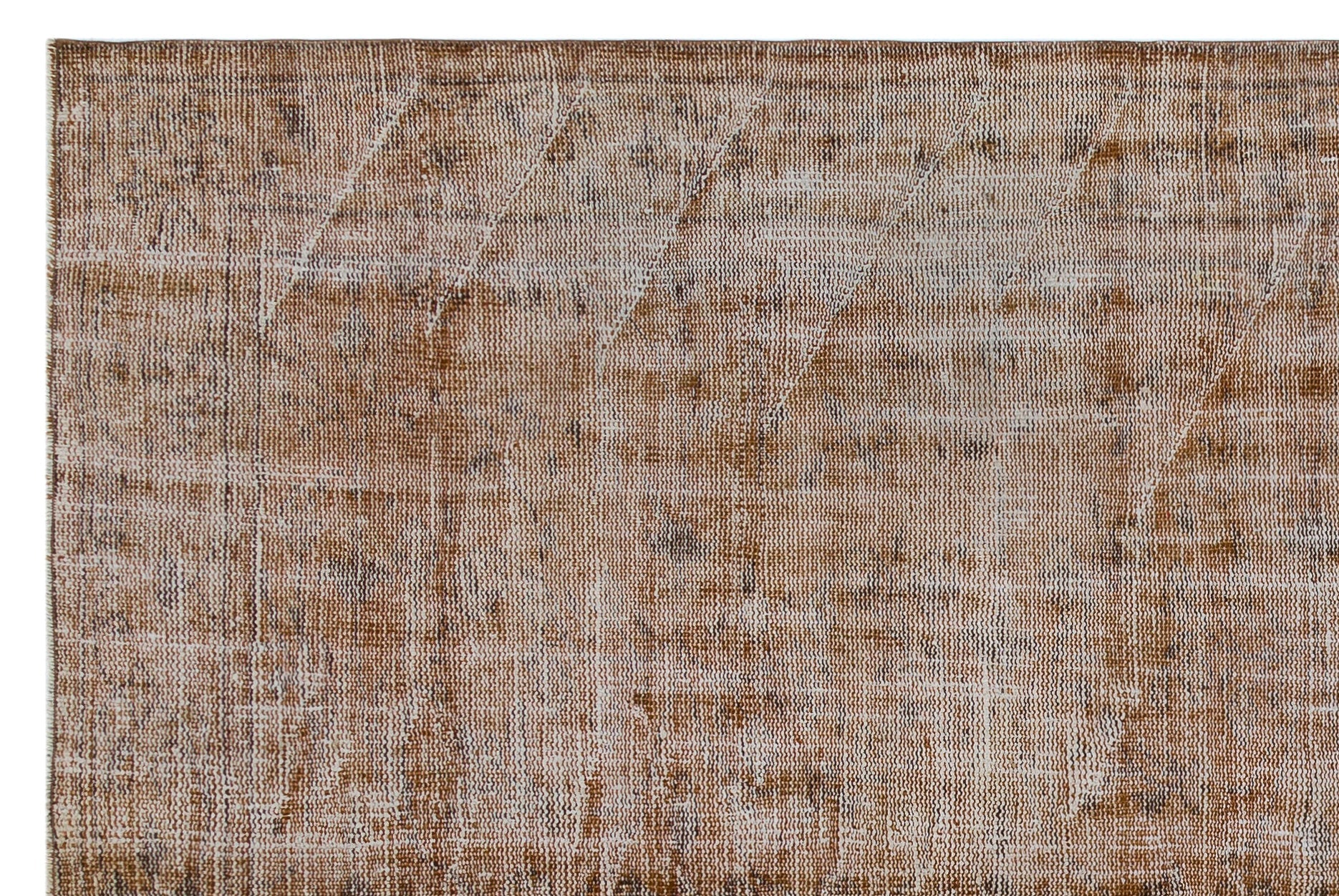 Atina Brown Vintage Wool Handmade Area Rug 5'9" x 8'8"