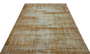 Atina Brown Vintage Wool Handmade Area Rug 5'11" x 9'1"