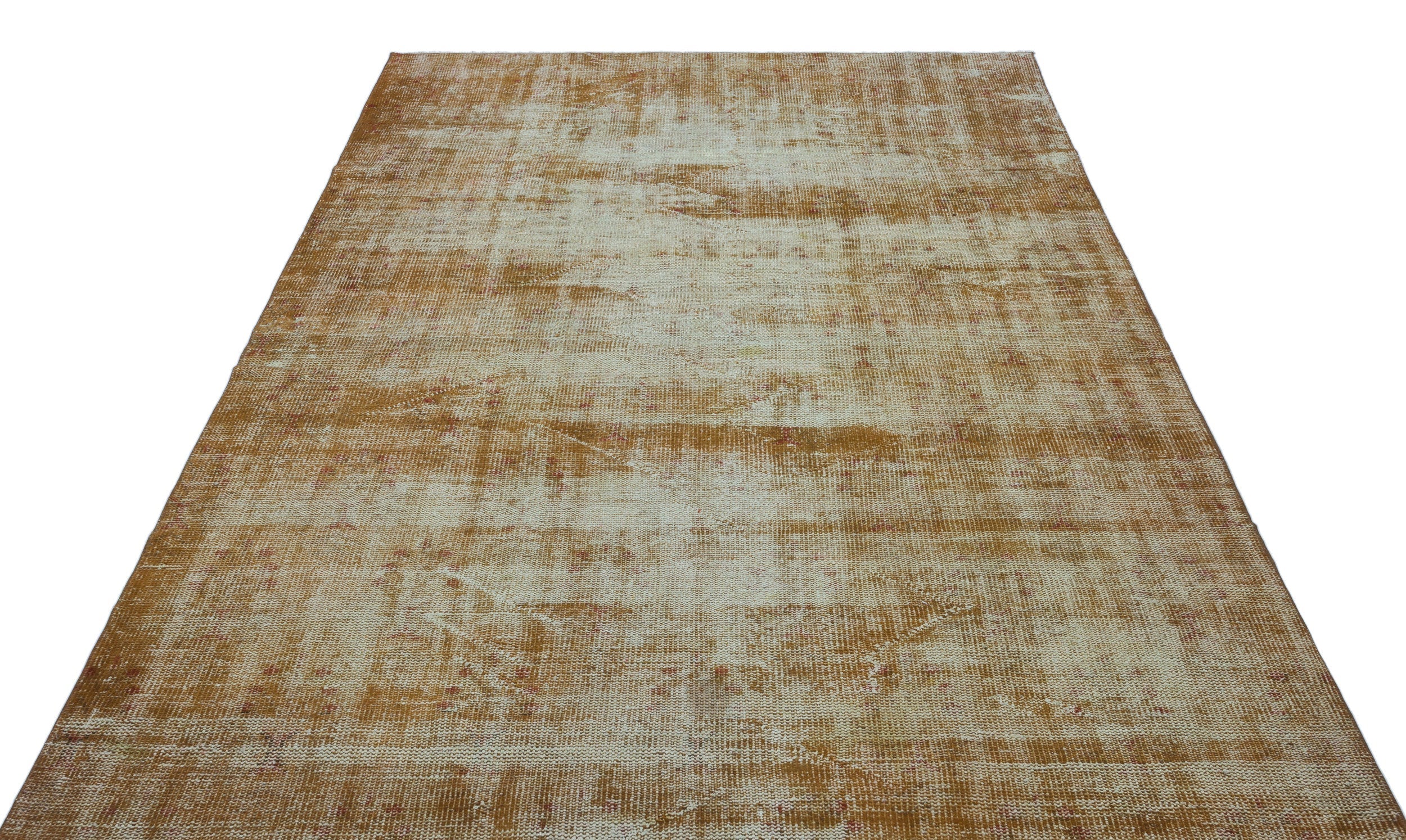 Atina Brown Vintage Wool Handmade Area Rug 5'11" x 9'1"