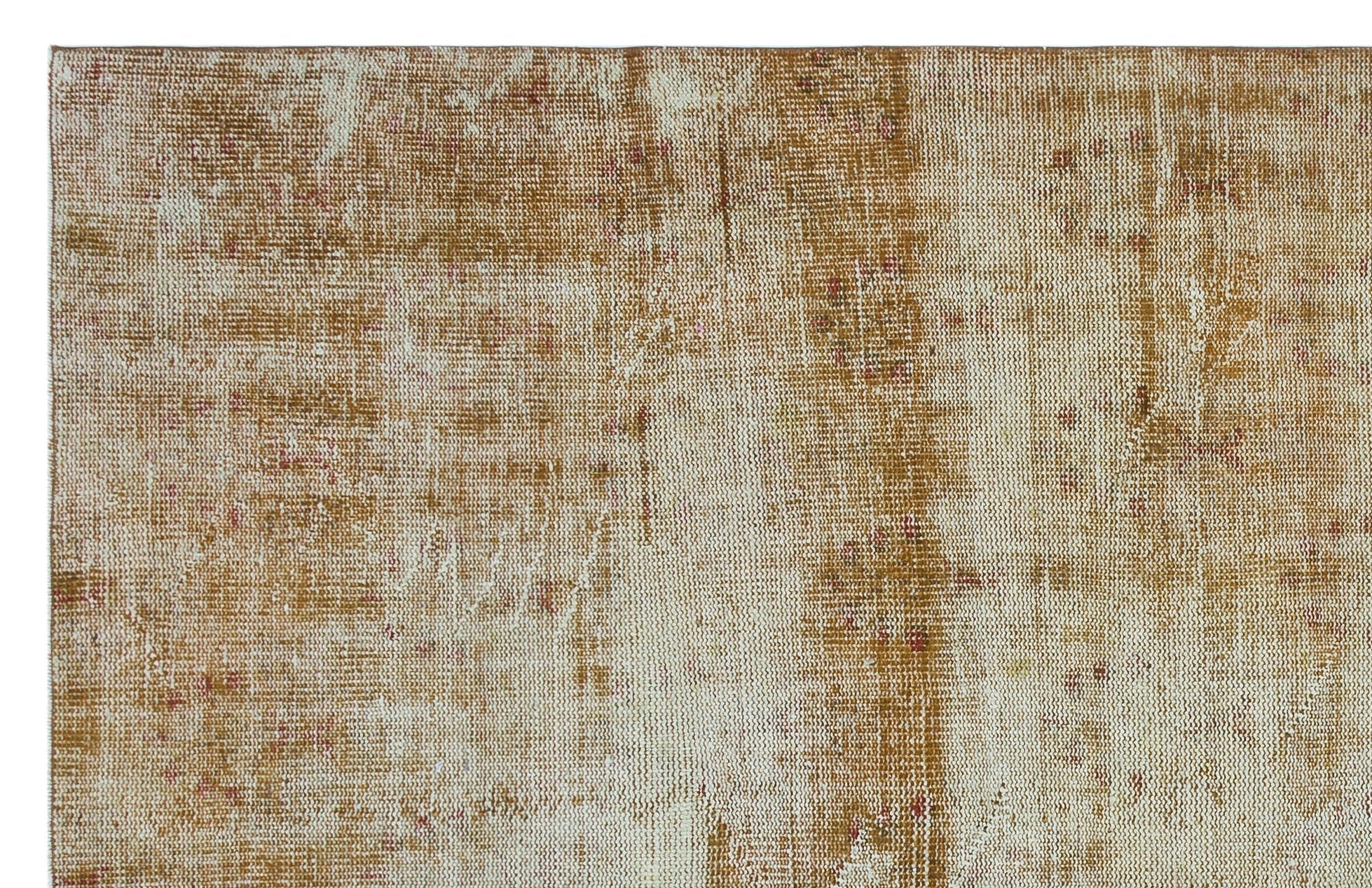 Atina Brown Vintage Wool Handmade Area Rug 5'11" x 9'1"