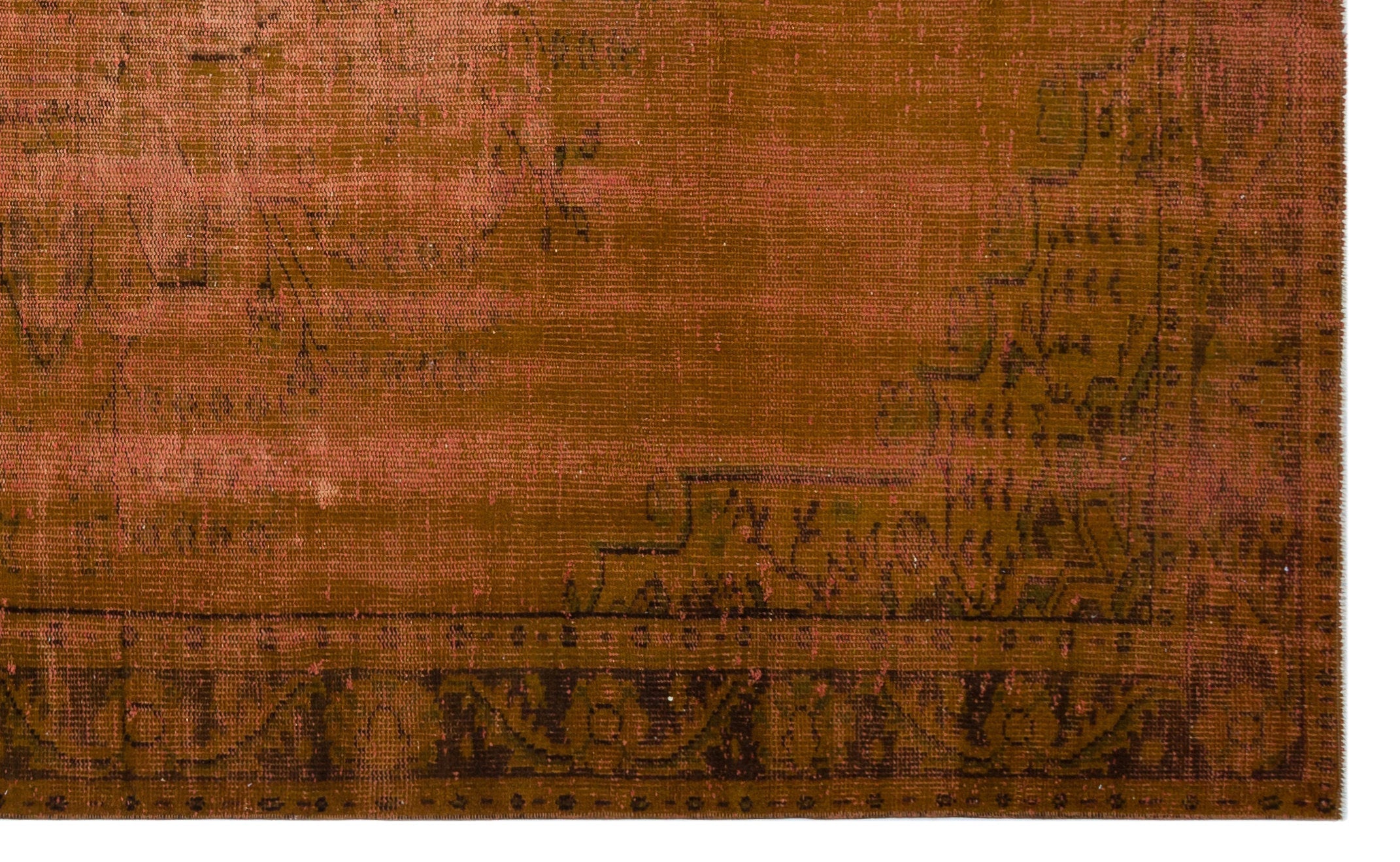 Atina Brown Vintage Wool Handmade Area Rug 6'0" x 9'10"