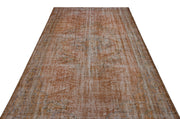 Atina Brown Vintage Wool Handmade Area Rug 5'9" x 10'2"