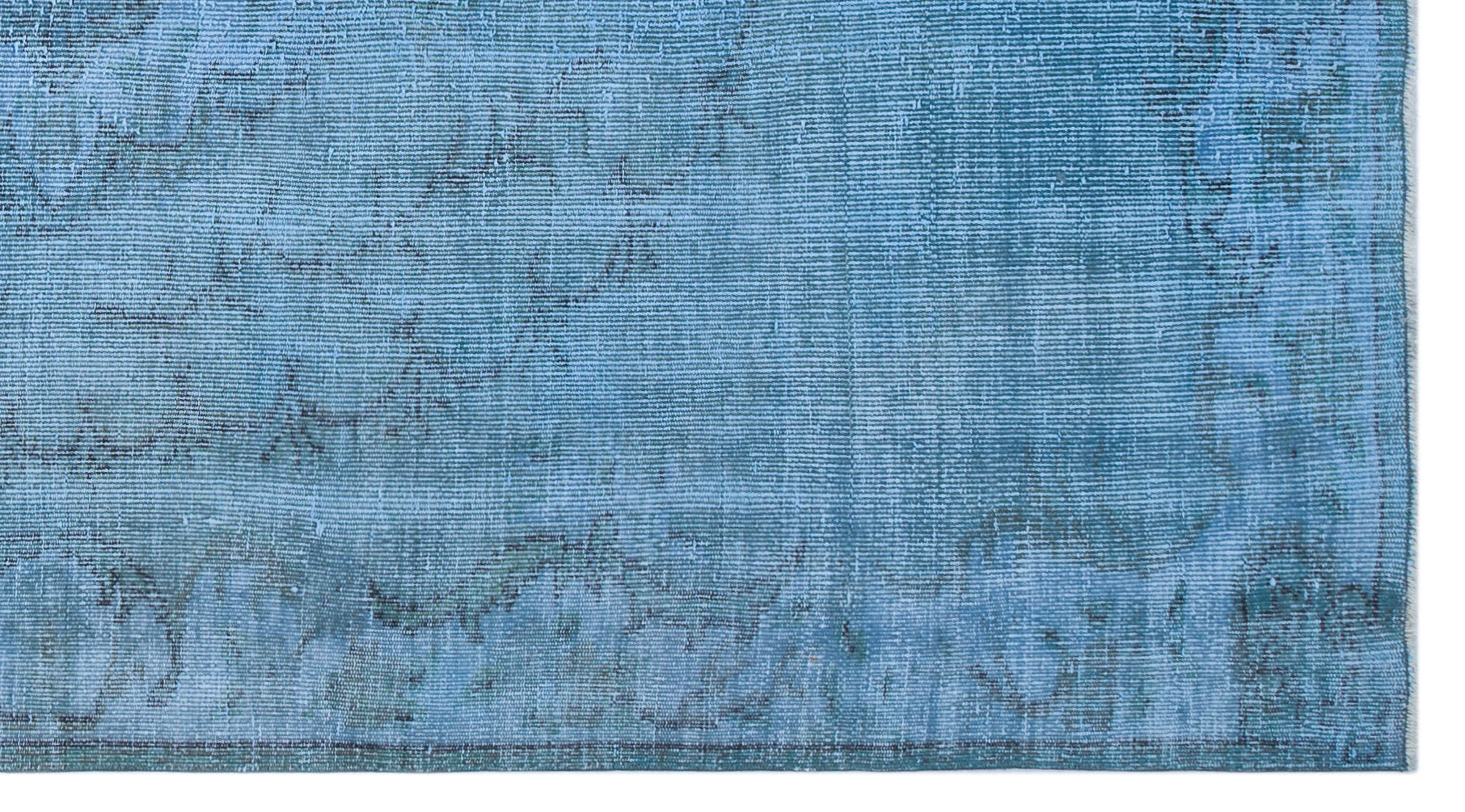 Atina Blue Vintage Wool Handmade Area Rug 4'8" x 8'5"