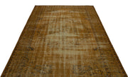 Atina Brown Vintage Wool Handmade Area Rug 6'0" x 9'3"