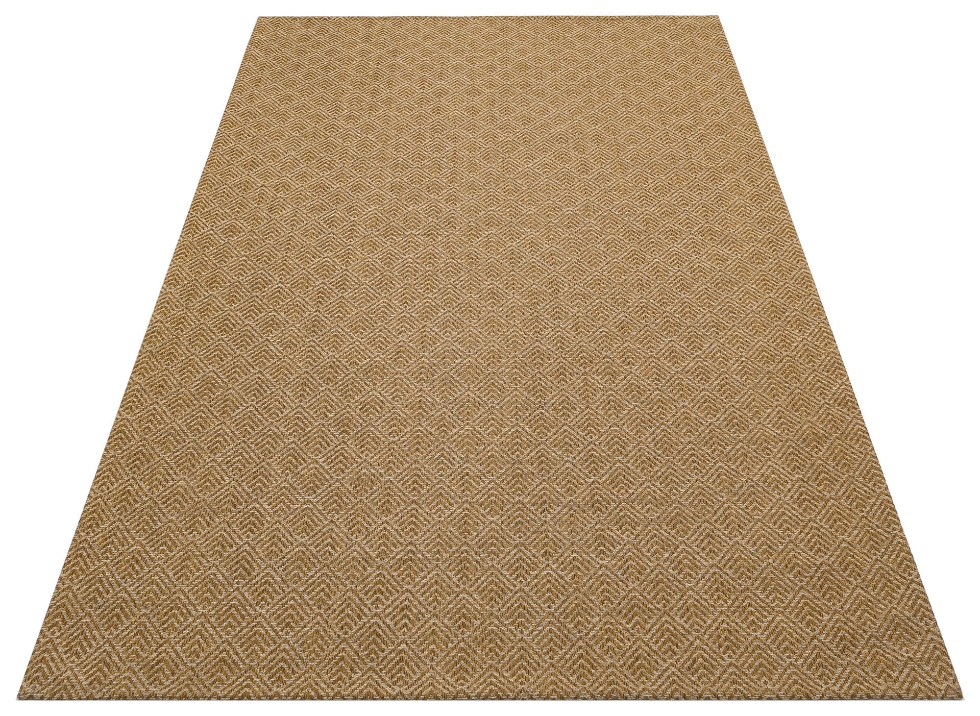 Cotton Kilim Rug - Brown Geometric Kilim Carpet | Non Slip, Easy Clean, Soft Texture