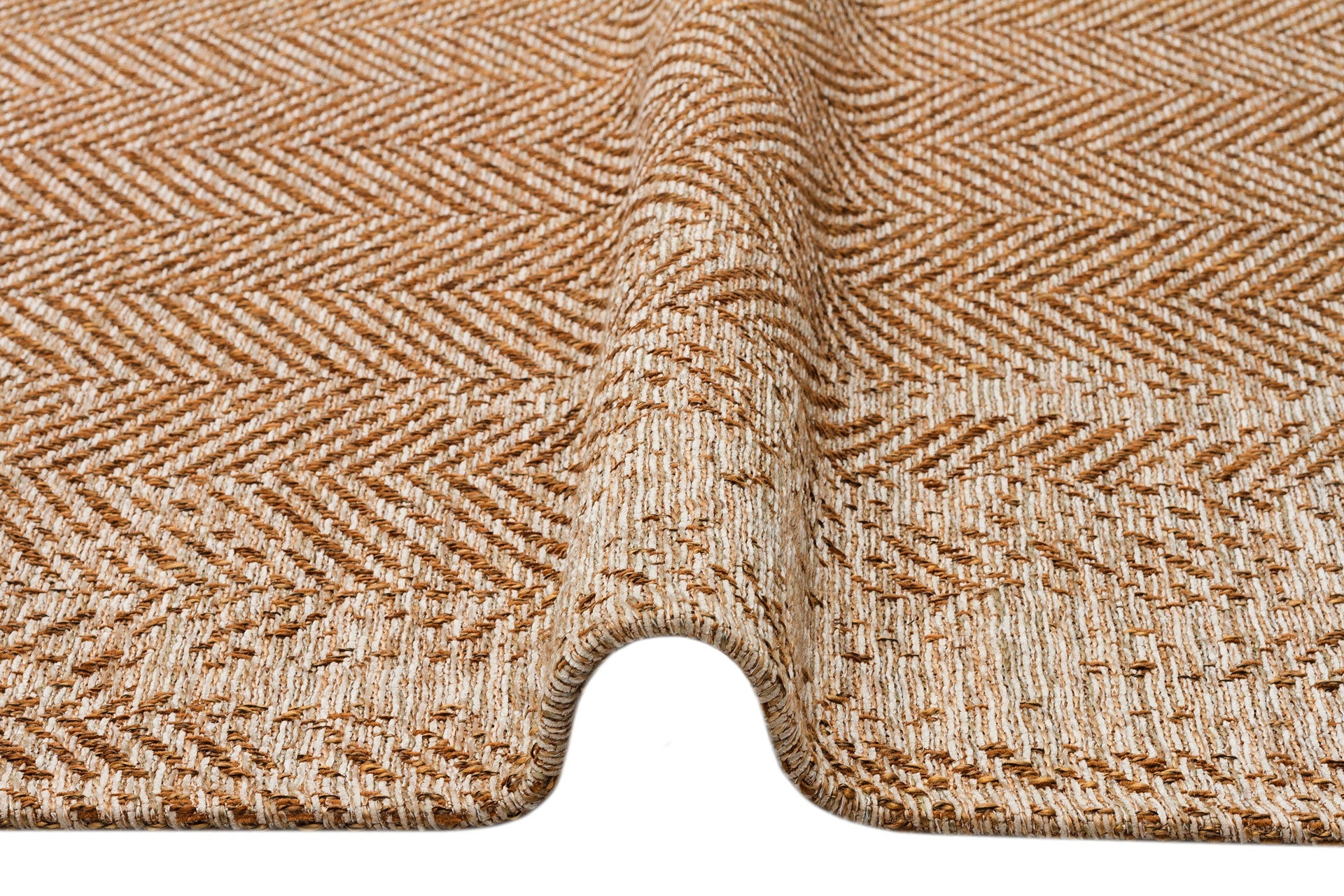 Cotton Kilim Rug - Brown Geometric Woven Non Slip Area Rug for Living Room