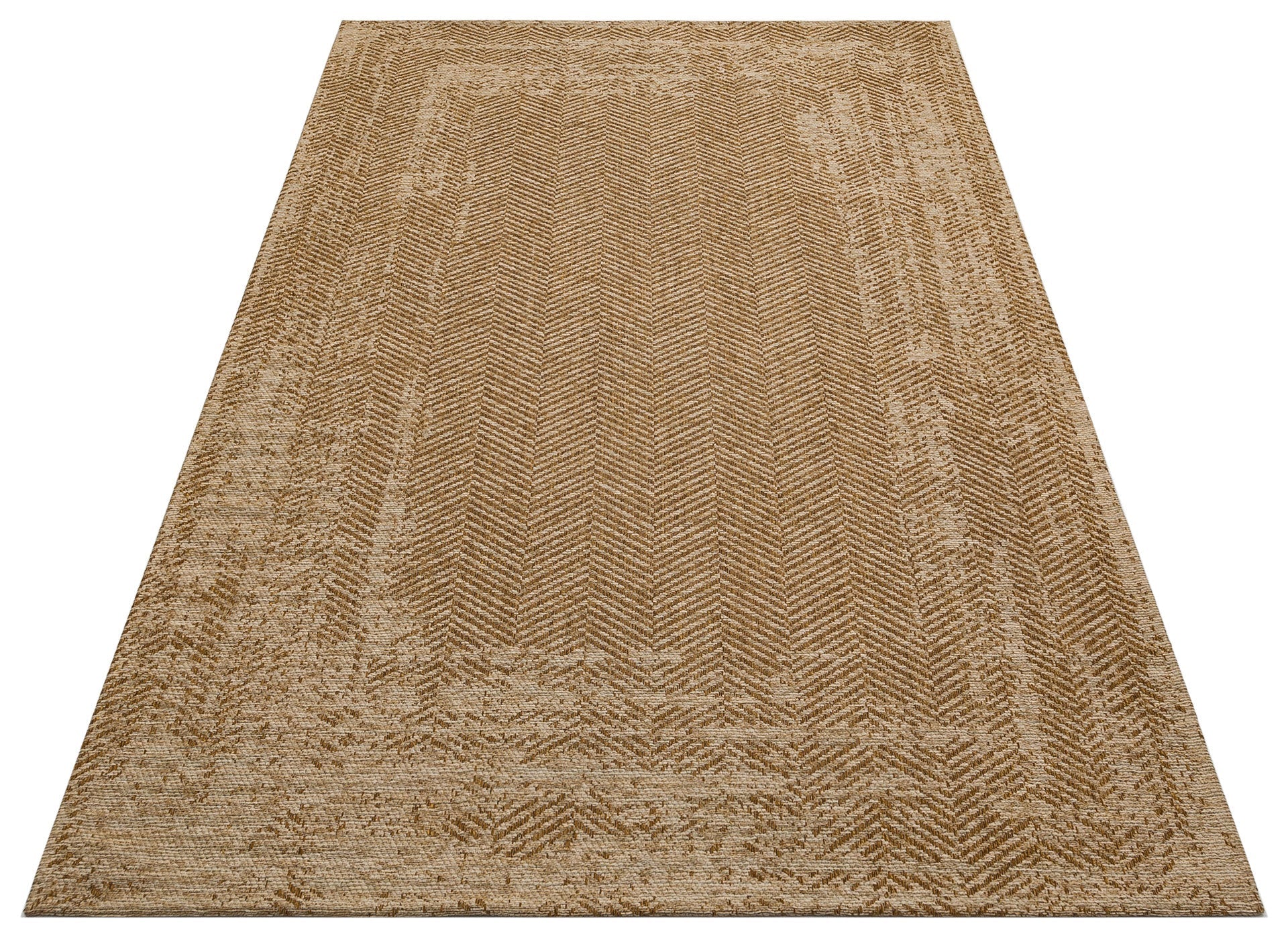 Cotton Kilim Rug - Brown Geometric Woven Non Slip Area Rug for Living Room