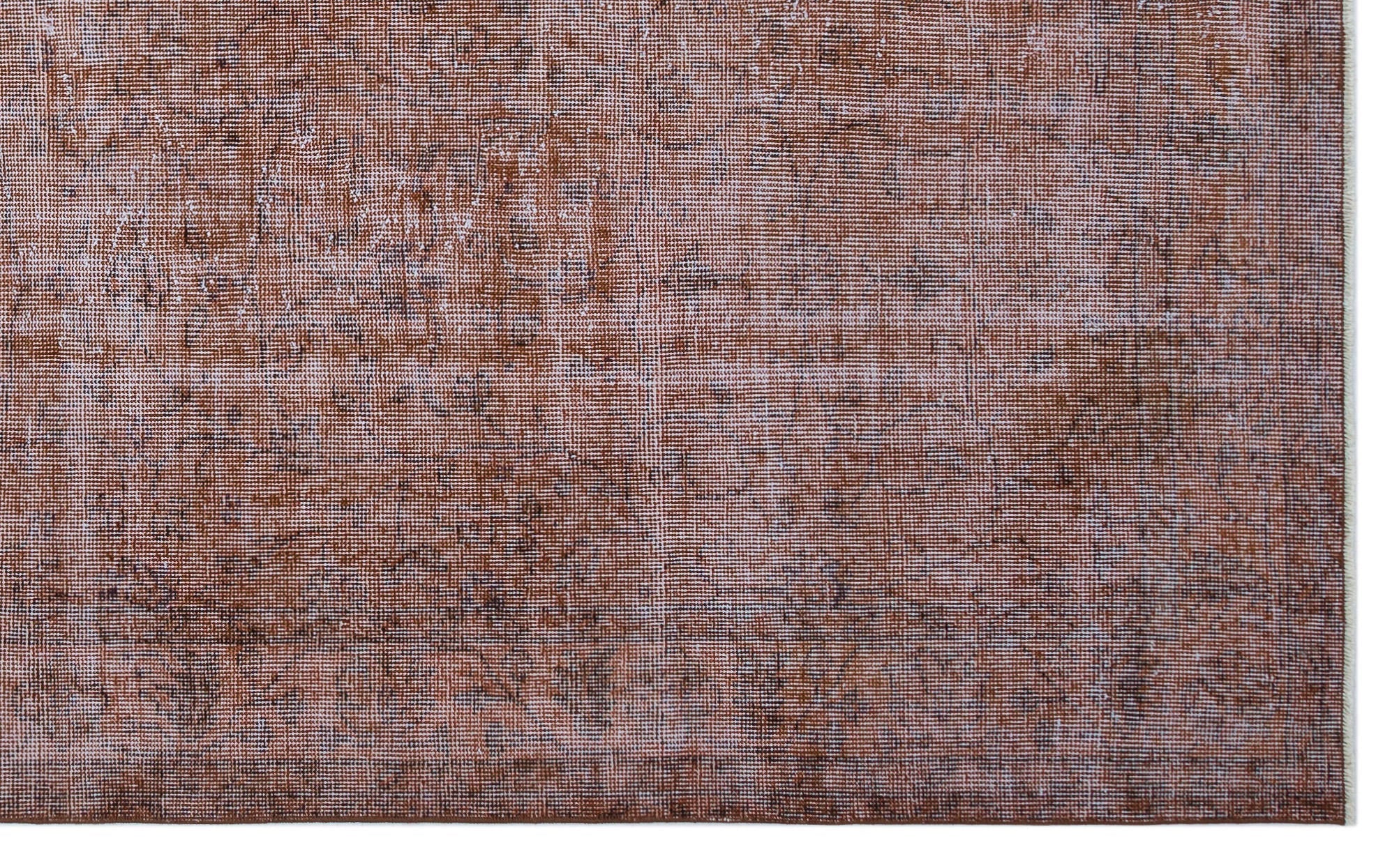 Atina Brown Vintage Wool Handmade Area Rug 5'8" x 9'4"