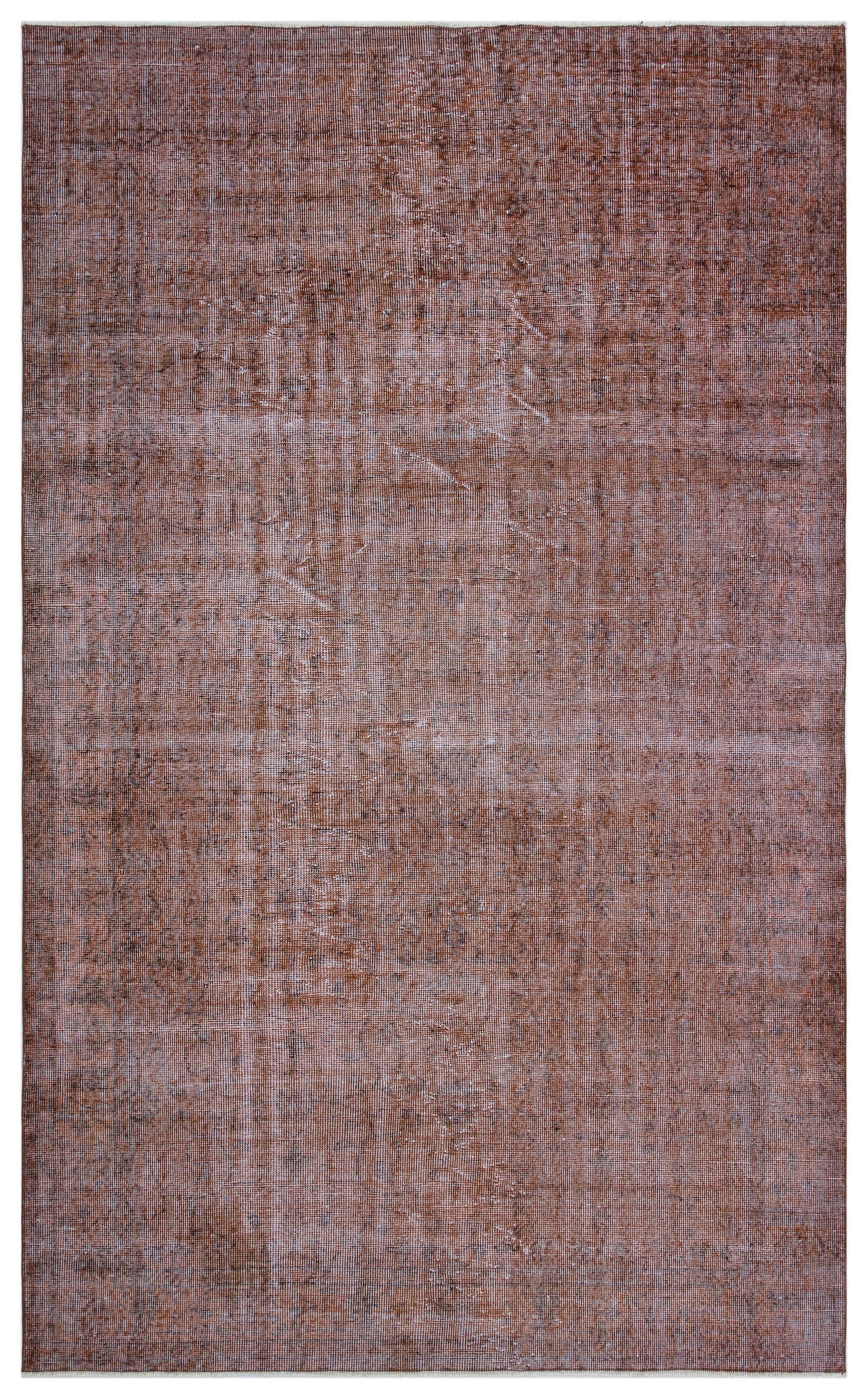 Atina Brown Vintage Wool Handmade Area Rug 5'8" x 9'4"