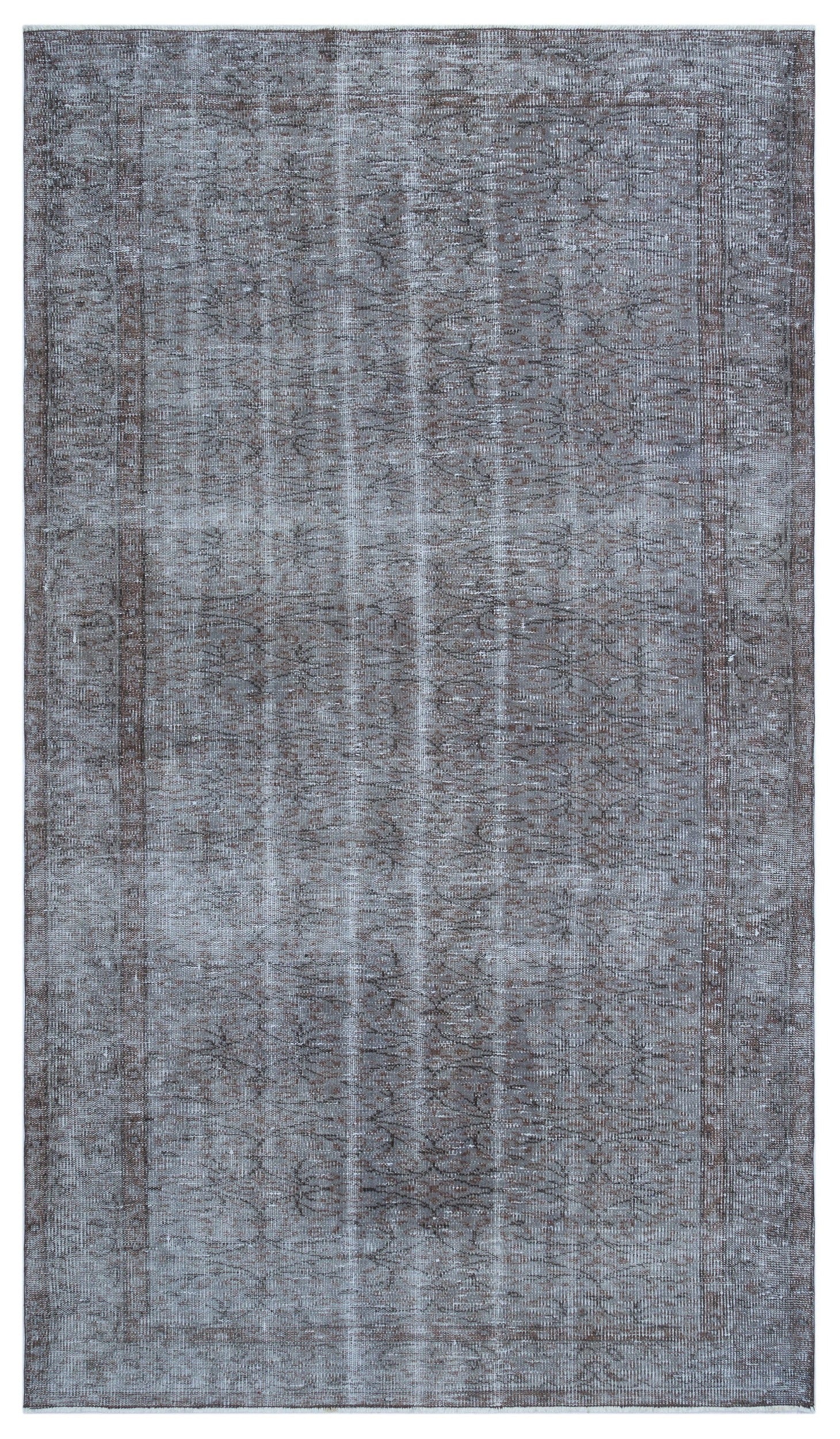 Atina Blue Vintage Wool Handmade Area Rug 5'2" x 8'8"