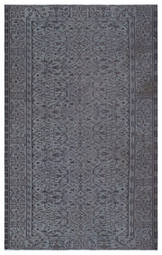 Atina Grey Vintage Wool Handmade Area Rug 4'11" x 8'9"