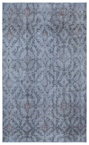 Atina Blue Vintage Wool Handmade Area Rug 5'1" x 8'6"