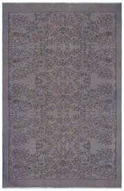 Atina Grey Vintage Wool Handmade Area Rug 5'7" x 8'4"