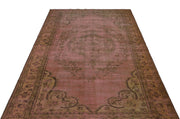 Atina Brown Vintage Wool Handmade Area Rug 5'8" x 9'1"