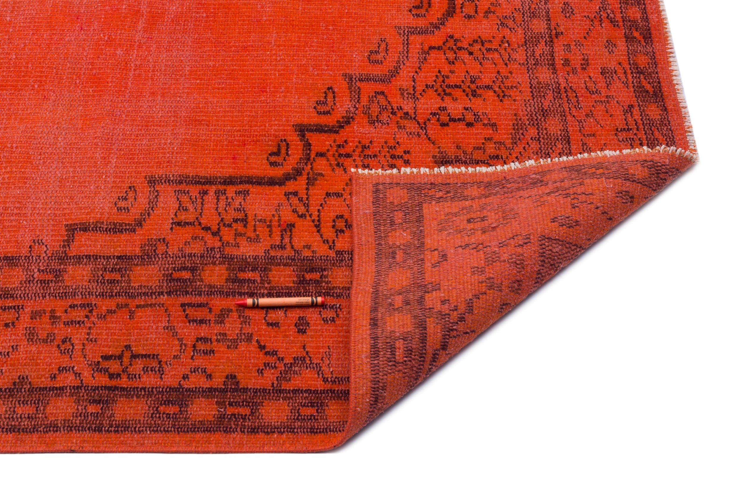 Atina Red Vintage Wool Handmade Area Rug 4'10" x 9'3"