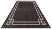 Cotton Area Rug - Sarpsborg Anthracite Machine Made Rug | High Quality Flatweave Carpet