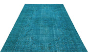Atina Turquoise Vintage Wool Handmade Area Rug 6'1" x 9'7"