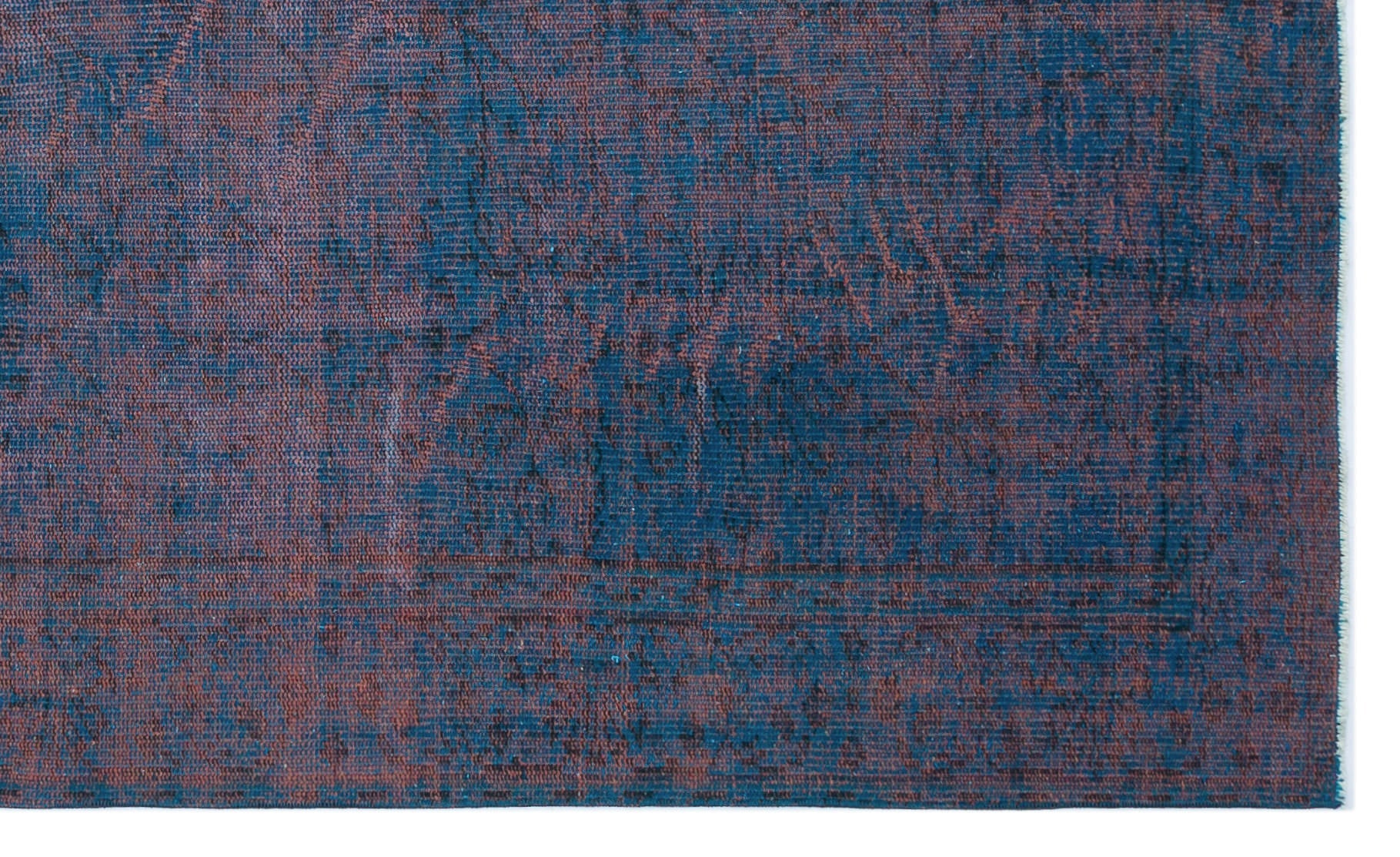 Atina Blue Vintage Wool Handmade Area Rug 5'1" x 8'4"