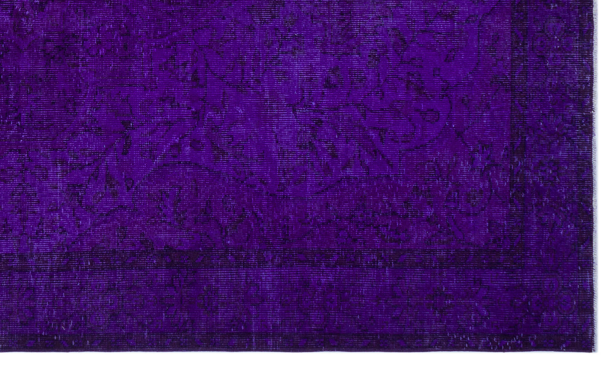 Atina Purple Vintage Wool Handmade Area Rug 5'6" x 9'5"