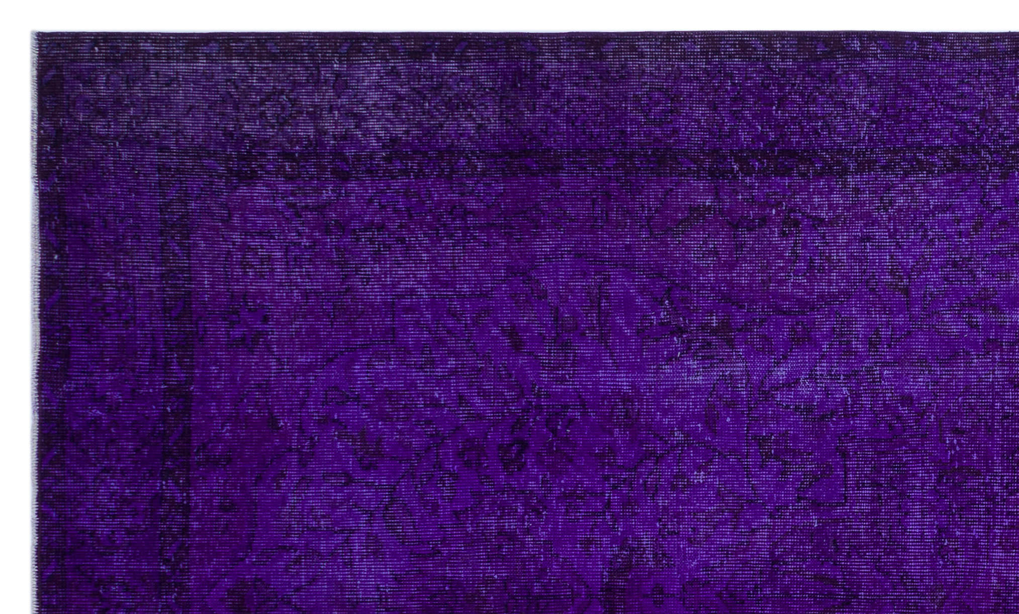 Atina Purple Vintage Wool Handmade Area Rug 5'6" x 9'5"
